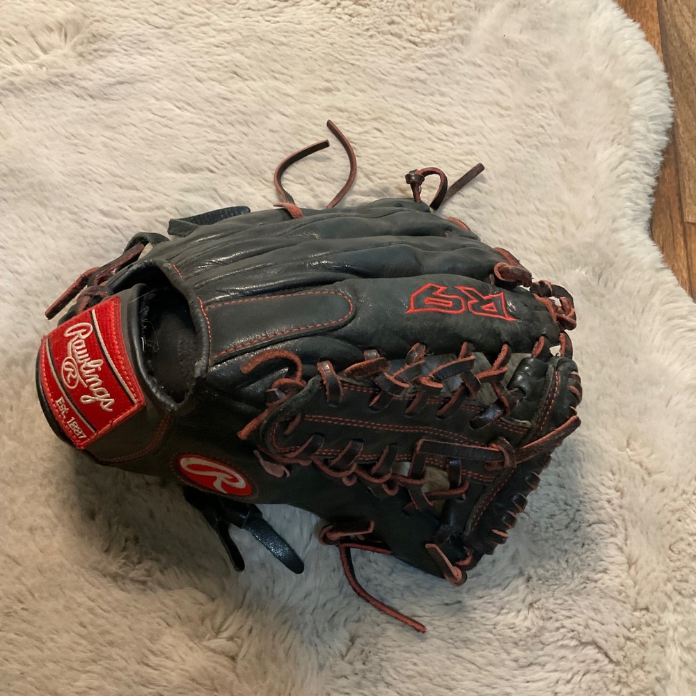 Rawlings R9 11.5" Youth Baseball Mitt Glove Right Hand Throw Black